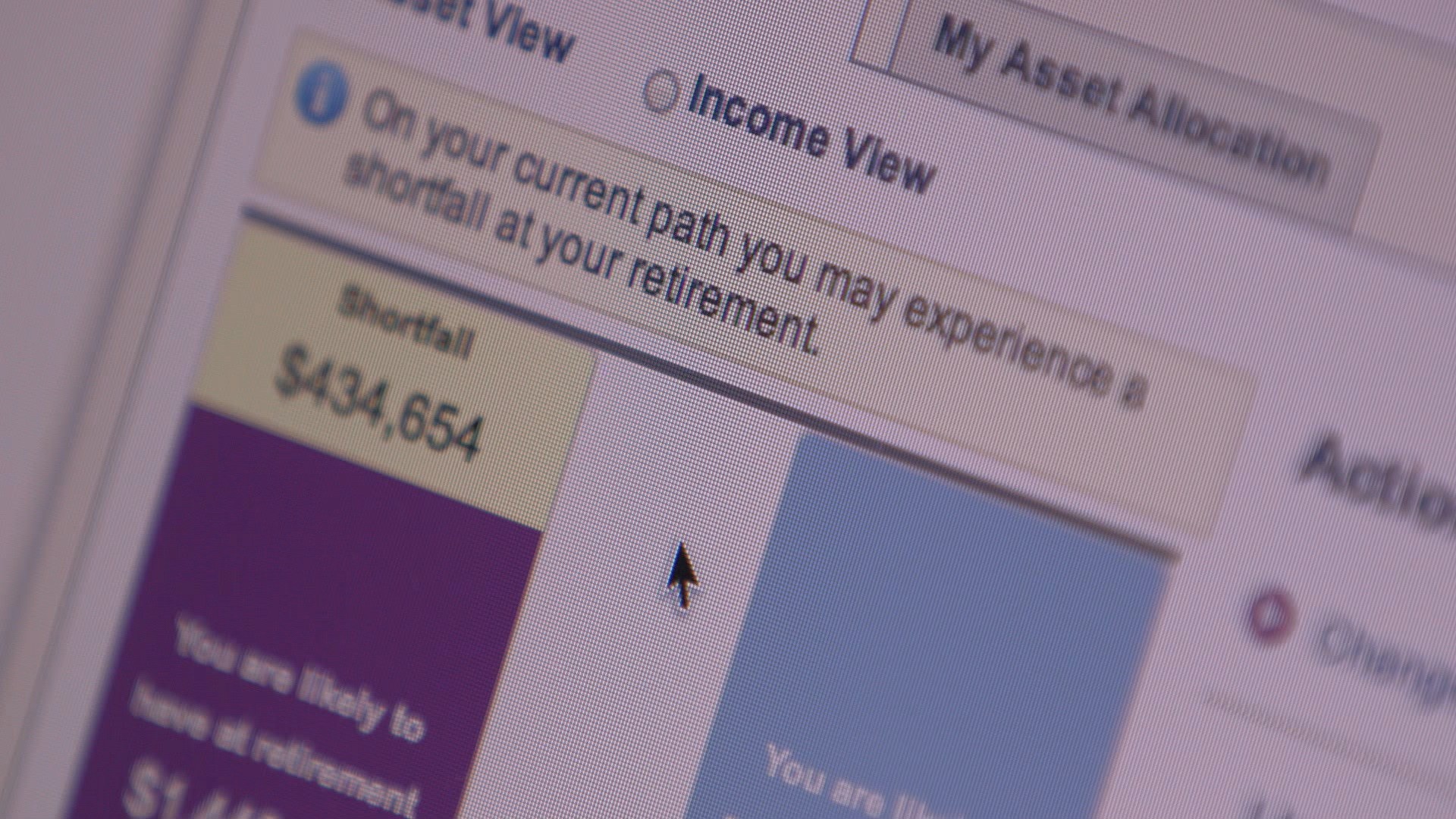 shortfall at retirement