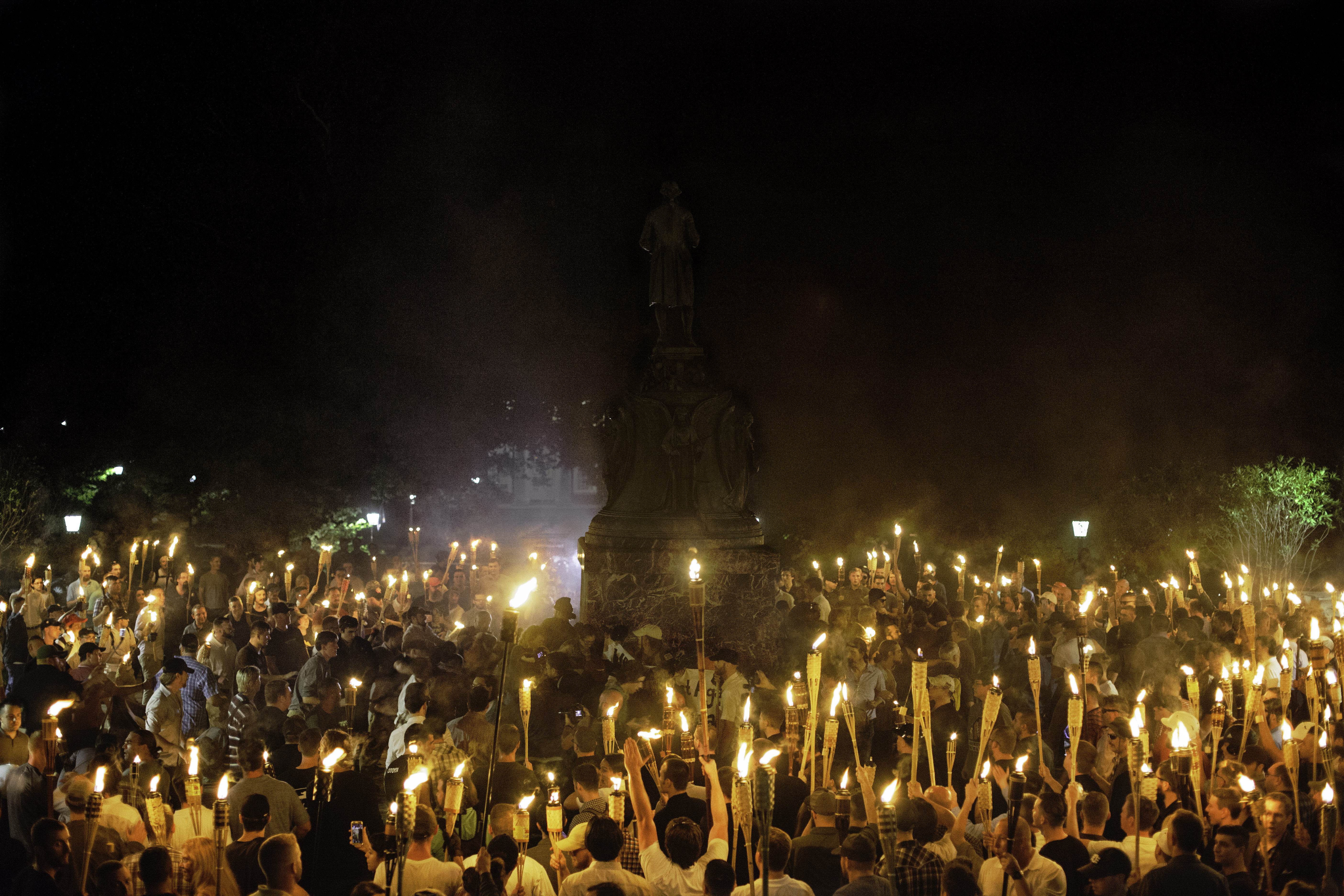 Alt Right, Neo Nazis hold torch rally at UVA